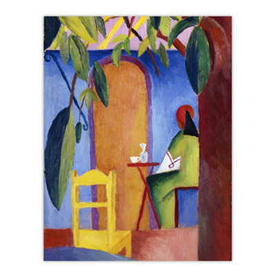 Artery8 Turkish Cafe Modern Colourful August Macke Wall Art Poster Print 12X16" from B&Q