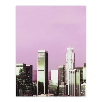 Artery8 Skyline View Of Los Angeles California Highsmith Wall Art Poster Print 12X16" from B&Q