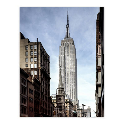 Artery8 The Empire State Building Carol M Highsmith Wall Art Poster Print 12X16" from B&Q