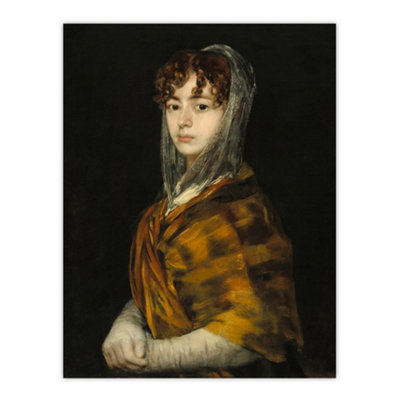 Artery8 Senora Sabasa Garcia Francisco Goya Wall Art Poster Print 12X16" from B&Q