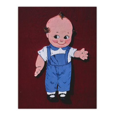 Artery8 Retro Boy Kewpie Deer Acres Fun Park Margolies Wall Art Poster Print 12X16" from B&Q