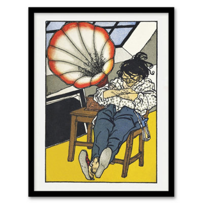 Artery8 A Beethoven Music Enthusiast Moriz Jung Framed Wall Art Print 12X16" from B&Q