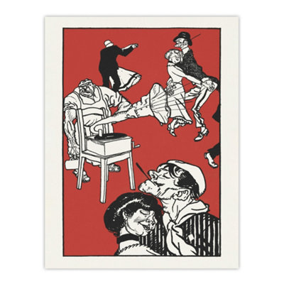 Artery8 Apachentanze Gramophone Dancers Moriz Jung Wall Art Poster Print 12X16" from B&Q