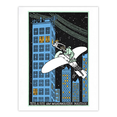 Artery8 Rendezvous On 968Th Floor Of A Skyscraper Jung Wall Art Poster Print 12X16" from B&Q