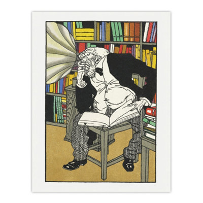 Artery8 Dialectician With A Gramophone Moriz Jung Wall Art Poster Print 12X16" from B&Q