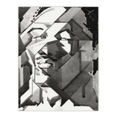 Artery8 Self Portrait Watercolour Reijer Stolk Wall Art Poster Print 12X16" from B&Q