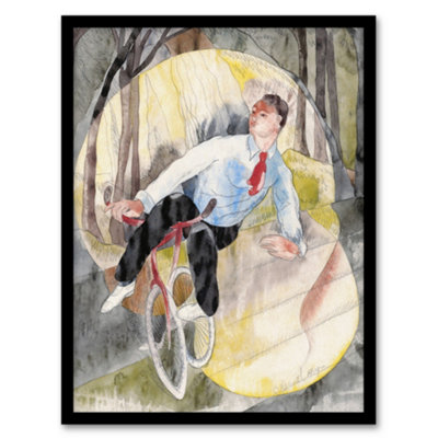 Artery8 In Vaudeville The Bicycle Rider Demuth Framed Wall Art Print 12X16" from B&Q