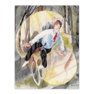 Artery8 In Vaudeville The Bicycle Rider Demuth Wall Art Poster Print 12X16" from B&Q