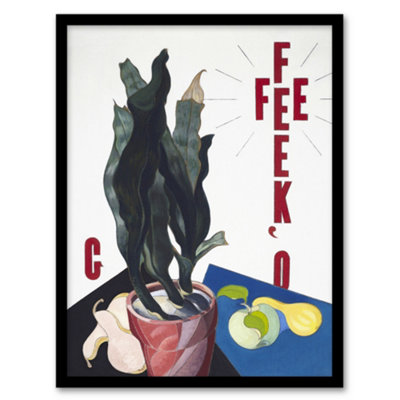 Artery8 O Keeffe Stylised Poster Portrait Demuth Framed Wall Art Print 12X16" from B&Q