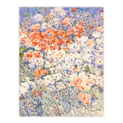 B&Q -  The Island Garden Spring Flowers Hassam Wall Art Poster Print 12X16"