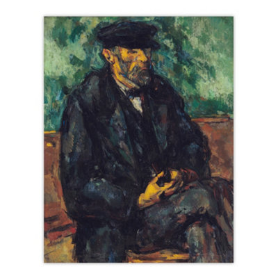 Artery8 The Gardener Vallier Portrait Painting Cezanne Wall Art Poster Print 12X16" from B&Q