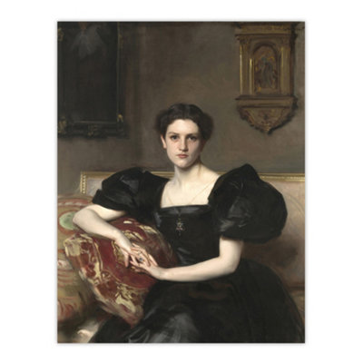 Artery8 Elizabeth Winthrop Chanler Portrait Sargent Wall Art Poster Print 12X16" from B&Q