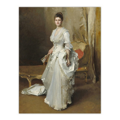 Artery8 Mrs Henry White Portrait John Singer Sargent Wall Art Poster Print 12X16" from B&Q