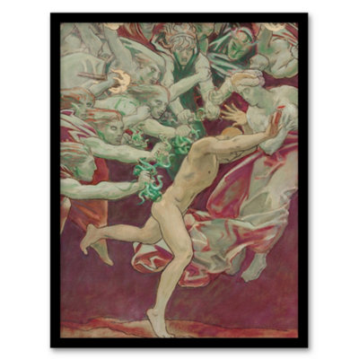 B&Q -  Orestes And The Furies John Singer Sargent Framed Wall Art Print 12X16"