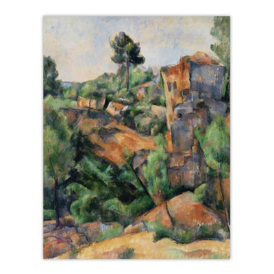 Artery8 Bibemus Quarry Cubist Landscape Paul Cezanne Wall Art Poster Print 12X16" from B&Q