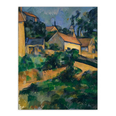 Artery8 Turning Road At Montgeroult Paul Cezanne Wall Art Poster Print 12X16" from B&Q