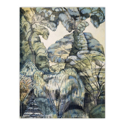 Artery8 Trees In Bird Garden Iver Heath Paul Nash Wall Art Poster Print 12X16"