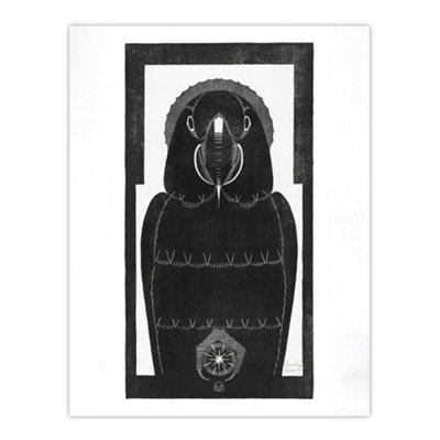 Artery8 Stylised Ara Macaw Parrot De Mesquita Wall Art Poster Print 12X16" from B&Q