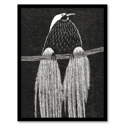 Artery8 Stylised Bird Of Paradise De Mesquita Framed Wall Art Print 12X16" from B&Q