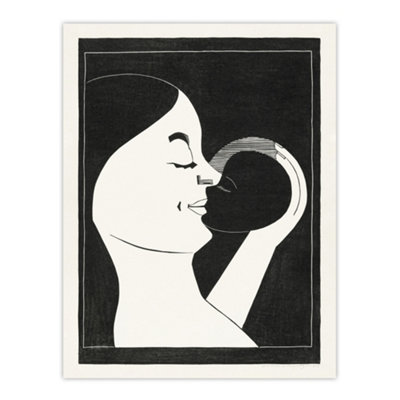 Artery8 Mother And Child Stylised Painting De Mesquita Wall Art Poster Print 12X16" from B&Q