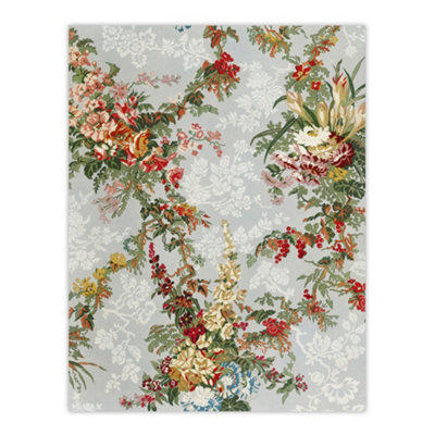 B&Q -  Elegant Vintage Flower Pattern Wyatt Wall Art Poster Print 12X16"