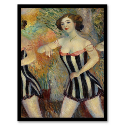 B&Q -  Pony Ballet Theater Dancer Glackens Framed Wall Art Print 12X16"