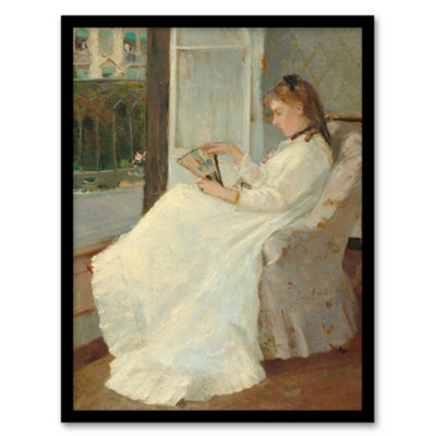 B&Q -  Portrait Of Sister At A Window Morisot Framed Wall Art Print A4