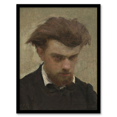 B&Q -  Artist Self Portrait Painting Latour Framed Wall Art Print A4