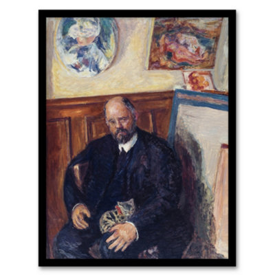 B&Q -  Ambroise Vollard Portrait With A Cat Bonnard Framed Wall Art Print A4