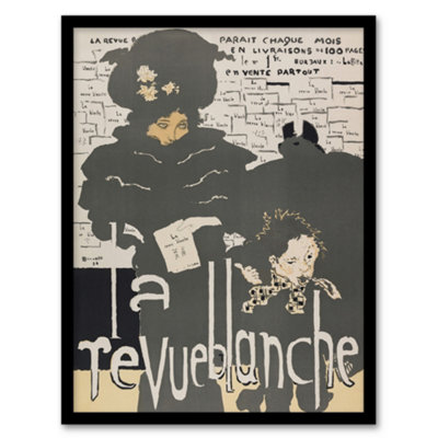 Artery8 Poster For The Revue Blanche Journal Bonnard Framed Wall Art Print A4 from B&Q