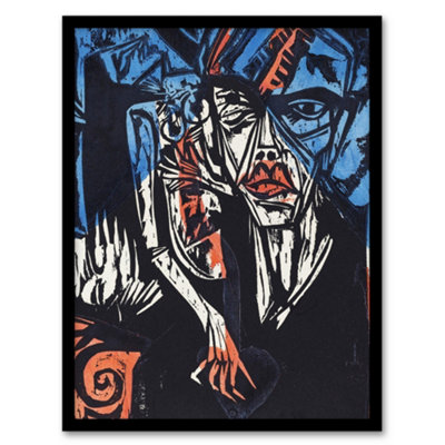 Artery8 The Agonies Of Love Ernst Ludwig Kirchner Framed Wall Art Print A3