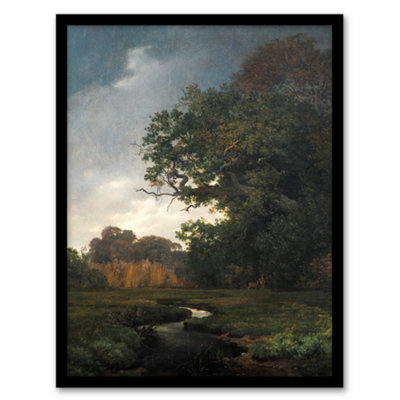 Artery8 Landscape With Gray Weather Lundbye Framed Wall Art Print A3 from B&Q