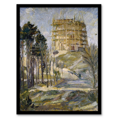 Artery8 Water Tower In Hermsdorf Landscape Beckmann Framed Wall Art Print A3 from B&Q
