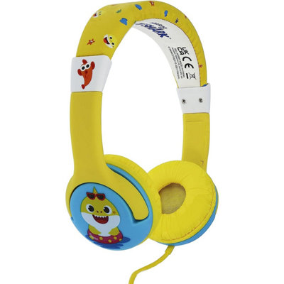 B&Q Yellow/Blue Baby Shark Childrens/Kids Holiday With Oli On-Ear Headphones (One ) 0.9M