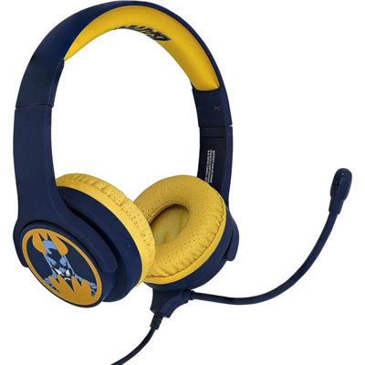 DC comics Batman Childrens/kids Interactive Gaming Headphones Blue/yellow (One Size) from B&Q