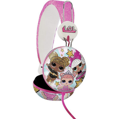 Lol Surprise Childrens/kids Glam Glitter On-Ear Headphones Multicoloured (One Size) from B&Q
