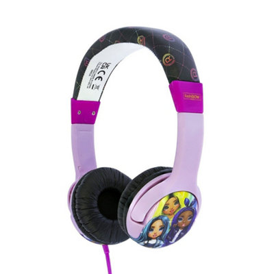 Rainbow High Childrens/kids On-Ear Headphones Purple/pink (One Size) from B&Q