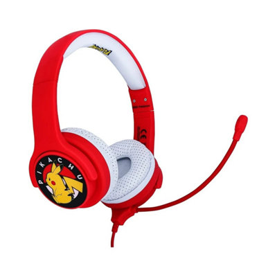  - Pokemon Childrens/kids Pikachu Interactive Headphones White/red (One Size)