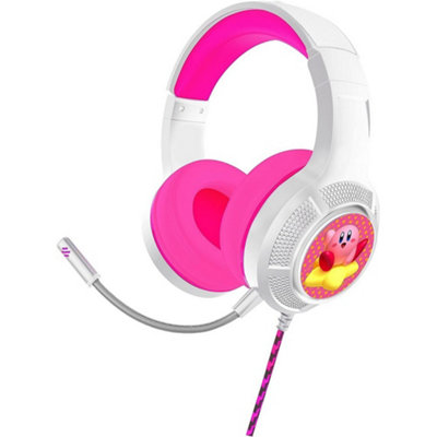 B&Q Kirby Pro G4 Gaming Headphones (One Size) Pink/White