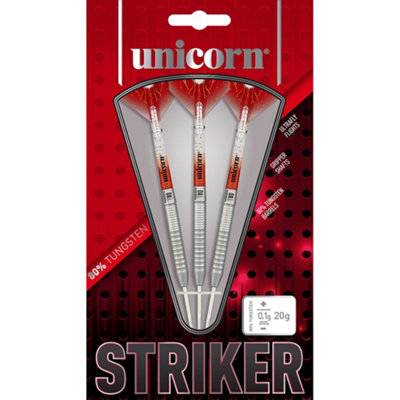 Unicorn Unisex Silver Striker Tungsten Darts (Pack Of 3) In | : 22G - Image 3