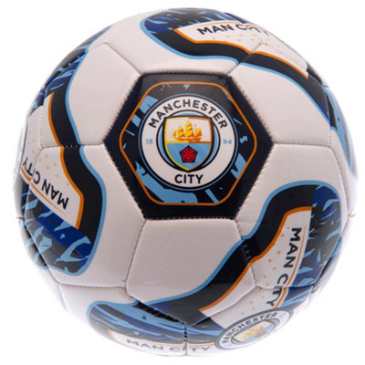 Manchester City Fc Tracer Football Sky Blue/navy/white (5) from B&Q