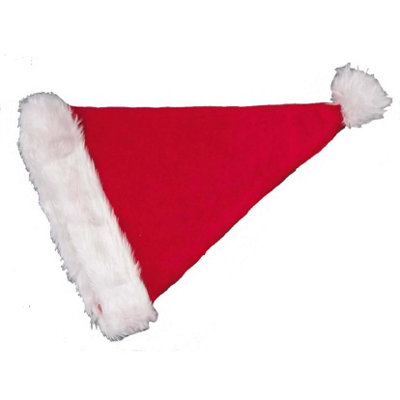 B&Q Premier Adults Unisex Santa Hat Red/white (One Size)
