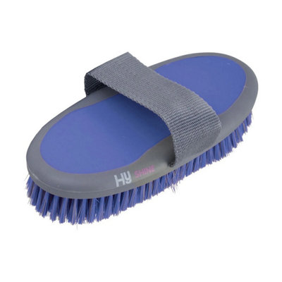 Hyshine Active Groom Sponge Brush Jewel Blue (One Size) from B&Q