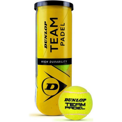 Dunlop-Slazenger Team Padel Tennis Balls (Pack Of 3) Green (One Size) from B&Q