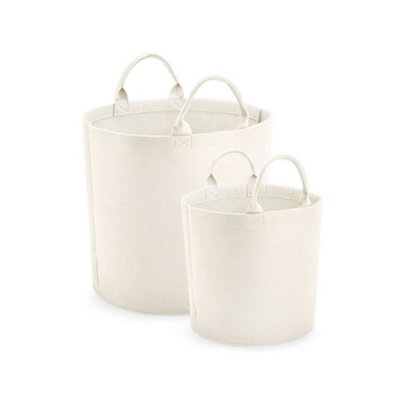 Bagbase Felt Trug Soft White (30Cm X 30Cm) from B&Q
