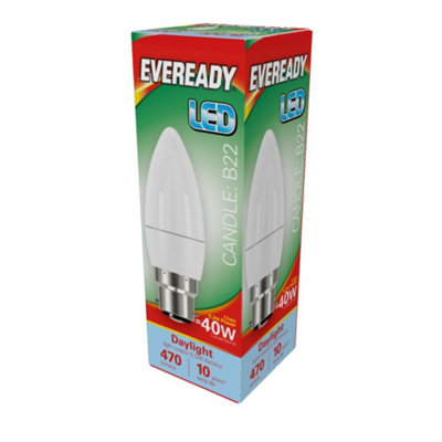 Eveready B22 Led Candle Bulb Daylight (4W) from B&Q