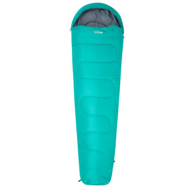 Mountain Warehouse Unisex Adult Basecamp 250 Summer Mummy Sleeping Bag Teal (One Size) from B&Q