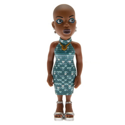 B&Q Wednesday Minix Bianca Barclay Collectable Figurine (One Size) Blue/Brown