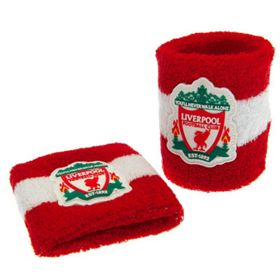  - Liverpool Fc Crest Wristband (Pack Of 2) Red/white (One Size)