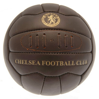  - Chelsea Fc Retro Leather Football Brown/gold (5)